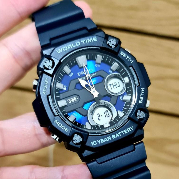 Men's CASIO Fashion Stylish Sports 100m Waterproof Watch Mens AEQ-120W-2AV