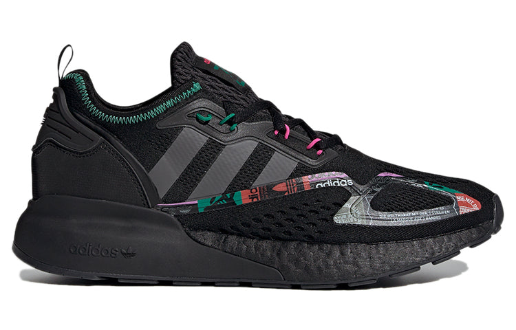 adidas originals ZX 2K Boost 'Black Green Grey' GX2719