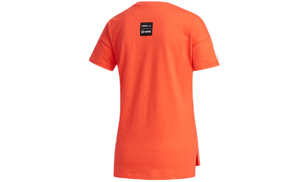(WMNS) adidas neo x WZRY SLG Crossover Short Sleeve Red FS6131