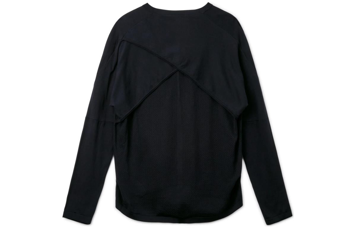 Men's Nike ESC Mens Cardigan V Neck Solid Color Single Breasted Knitwear Black CZ3919-414