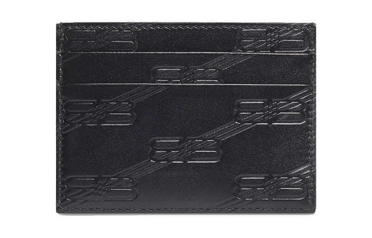 Balenciaga Embossed Monogram Card Case Box 'Black' 717763210JS1000