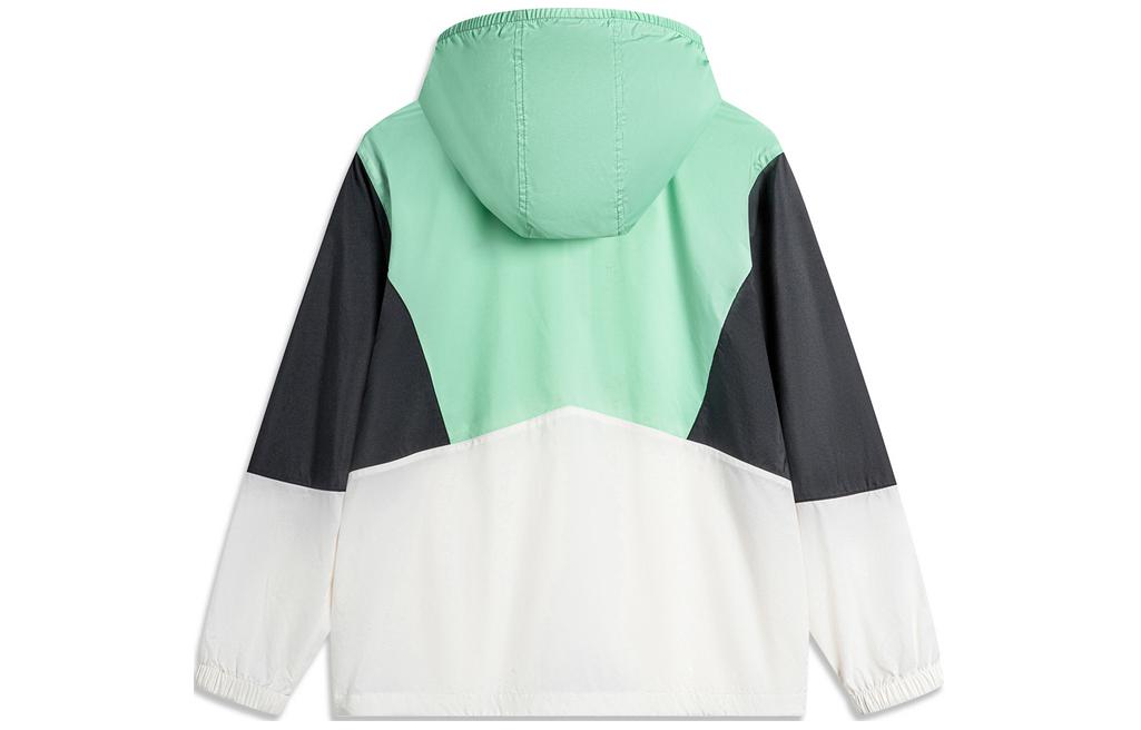 Li-Ning Color Block Windbreaker 'Mint Green White Black' AFDU363-4