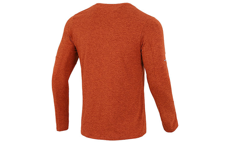 Men's Nike Reflective Logo Training Sports Running Long Sleeves Orange Red T-Shirt DD4755-670