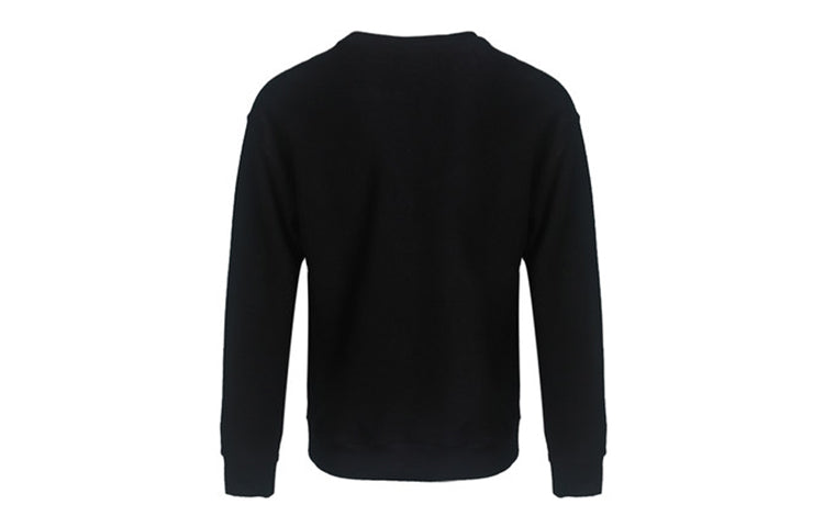 Converse Slogan Long-sleeve Round-neck Sweater Men Black 10019956-A01