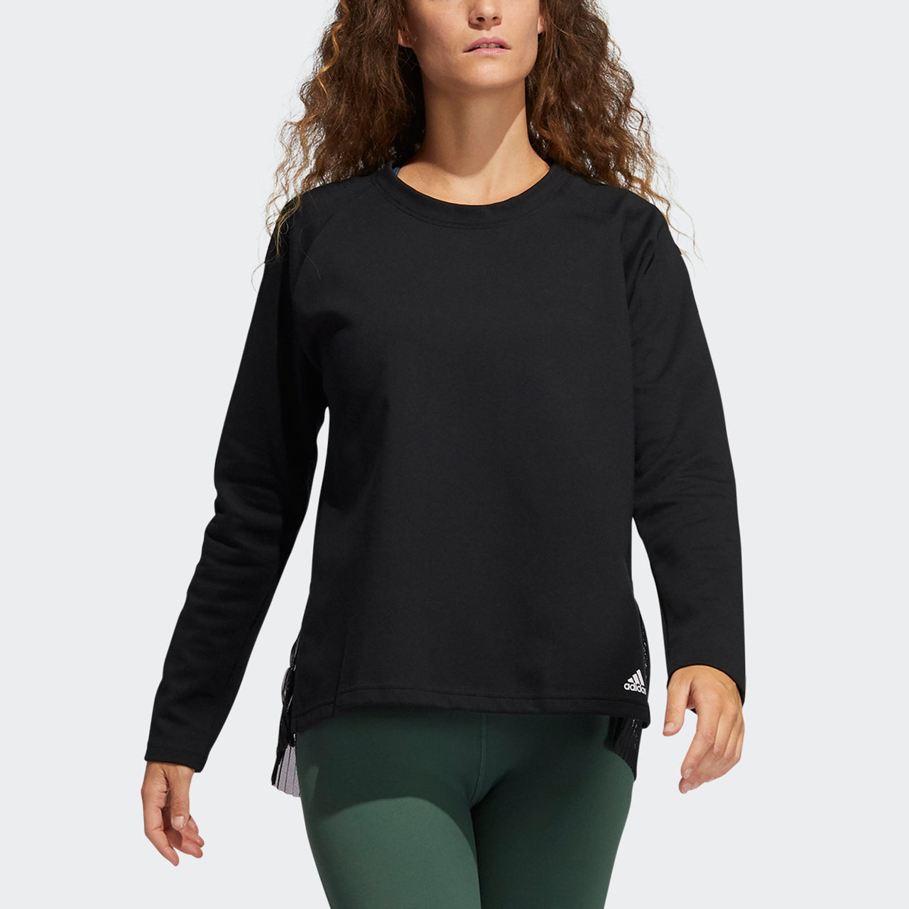 (WMNS) adidas Dance Layering Splicing Yoga Exercise Round Neck Black Hoodie GP4688