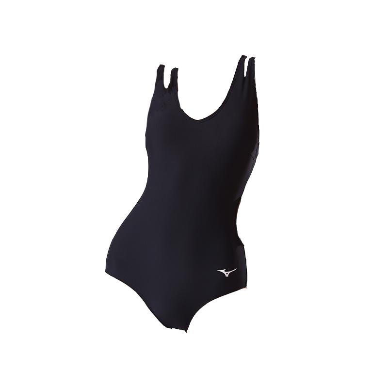 (WMNS) Mizuno Classic One Piece Swimsuit 'Black' N2CA1349