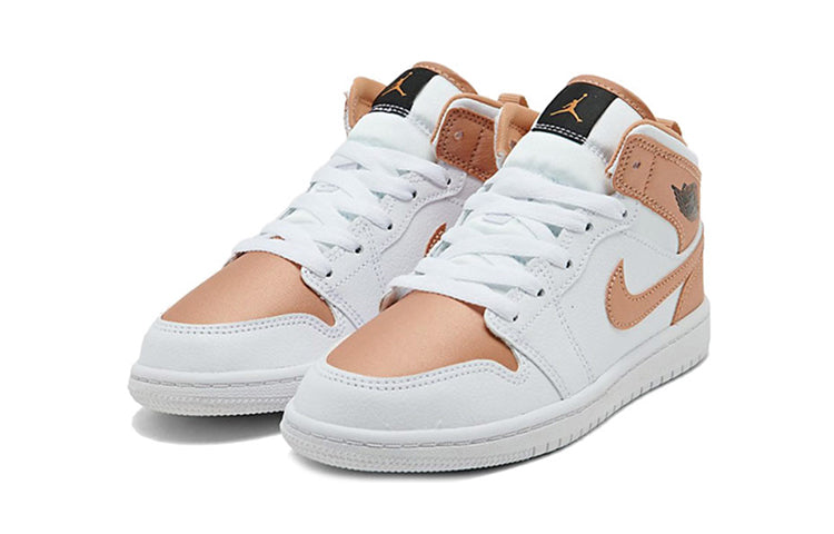 (PS) Air Jordan 1 Mid 'White Rose Gold' 640737-190