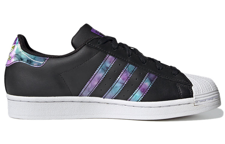 (WMNS) adidas originals Superstar 'Black White Purple' GZ5216