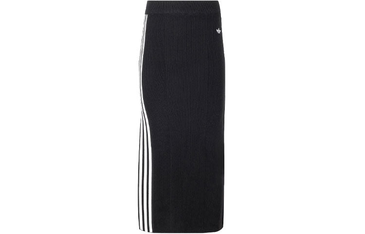 (WMNS) adidas Originals Premium Knit Skirt Asia Sizing 'Black' JI7054