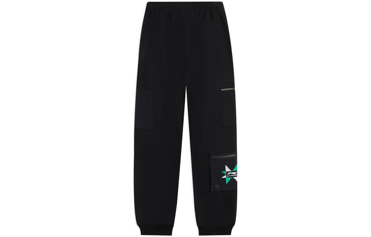 Li-Ning Multi Pockets Cargo Pants 'Black' AKLSC89-3