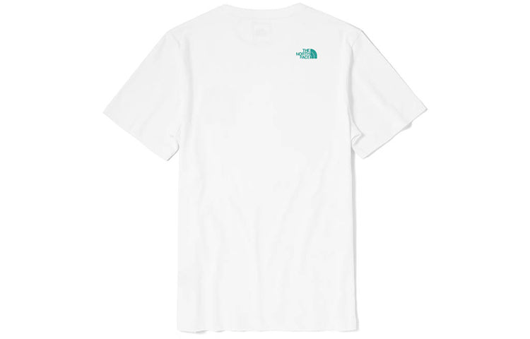 THE NORTH FACE Outdoor Casual Short Sleeve Couple Style White 5B3E-K2K