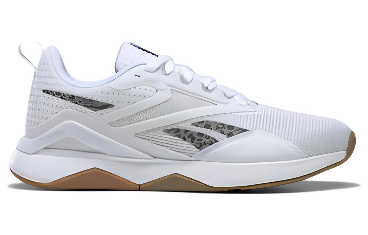 (WMNS) Reebok Nanoflex TR 20 'White Black Rubber Gum' HQ4224