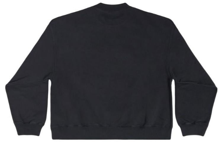 Balenciaga Cities Paris Embroidered Logo Sweatshirt 'Black' 697869TLVL81000