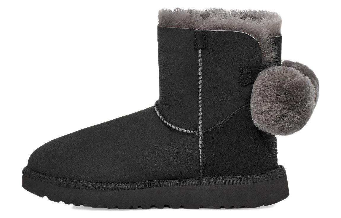 (WMNS) UGG Mini Bailey Fuzzy Bow 'Black' 1132018-BLK