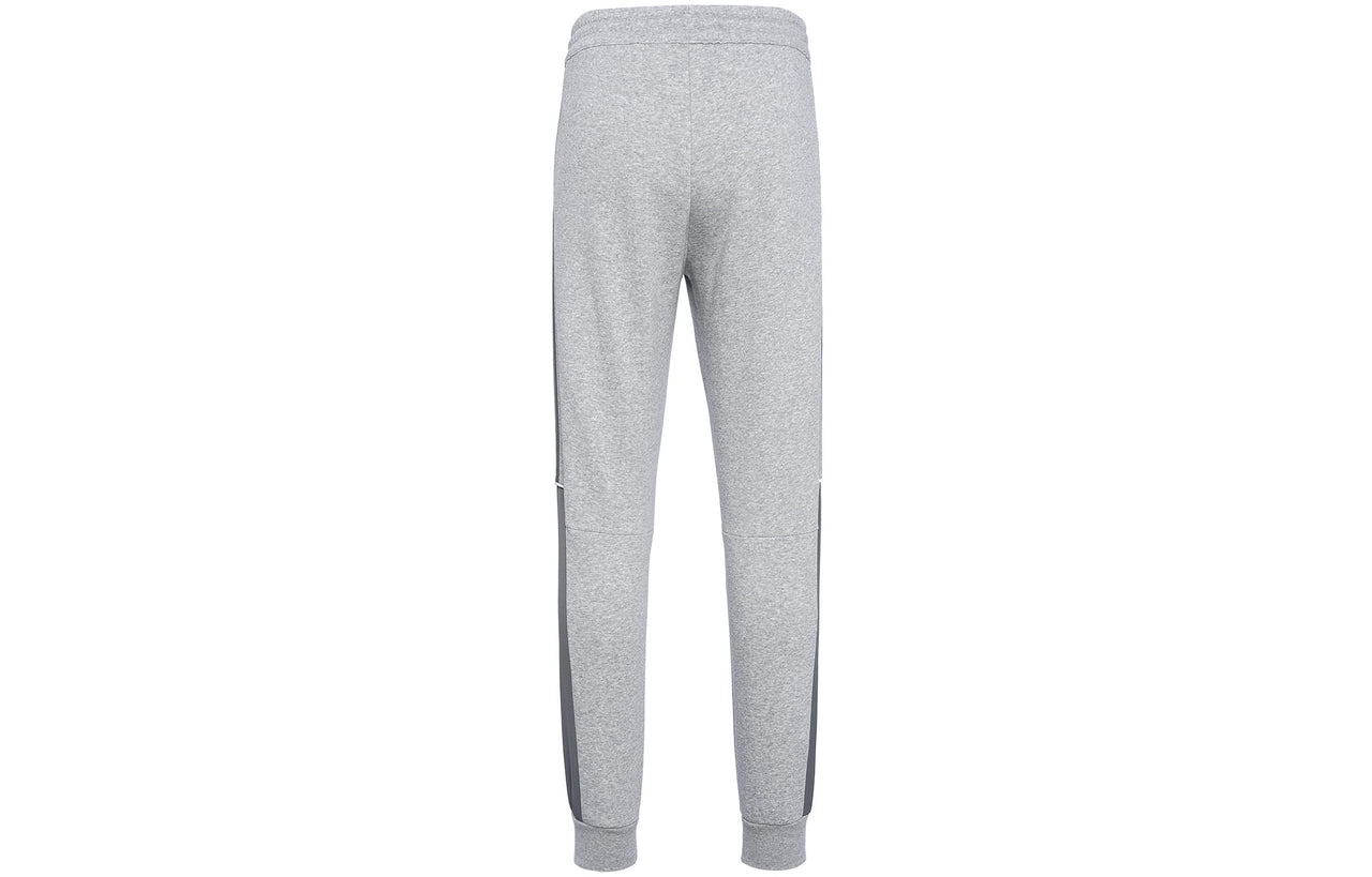 adidas originals Casual Logo Solid Color Sports Bundle Feet Pants Gray GU9421