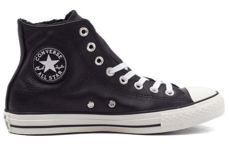 Converse Chuck Taylor All Star 'Black Leather Fur' 154134C