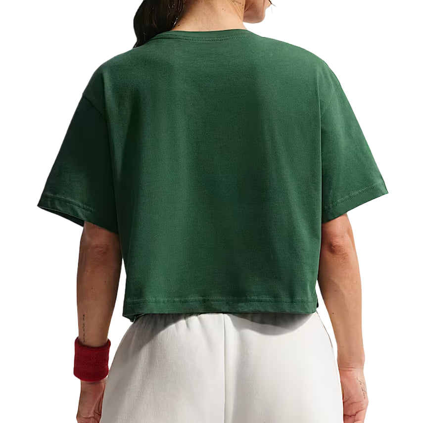 (WMNS) Nike Cropped T-Shirt 'Gorge Green' IM0310-341