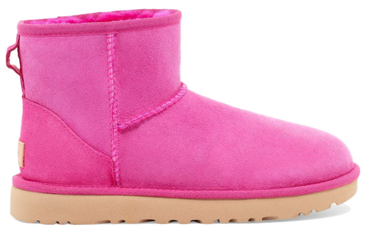 (WMNS) UGG Classic Mini II Boot Snow Boots Pink 1016222-RCR