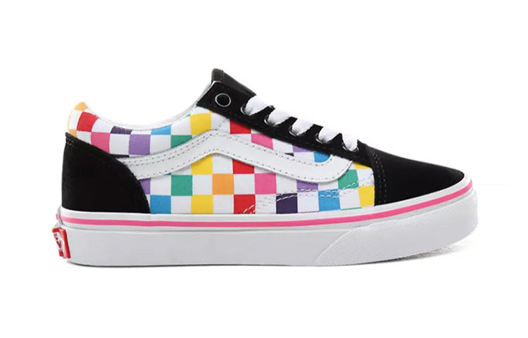 (PS) Vans Old Skool Little 'Rainbow Checkerboard' VN0A4BUUU09