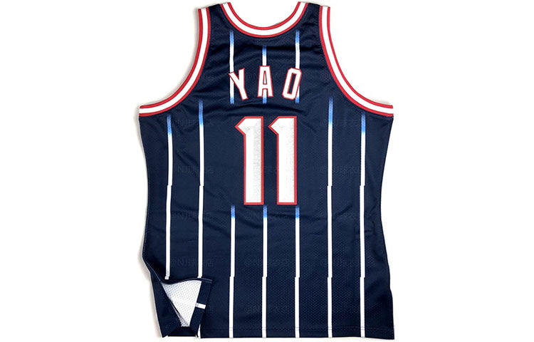 Mitchell & Ness NBA Yao Ming Houston Rockets 2002/03 Authentic Jersey #11 AJY4GS18087-HRONAVY02YMI