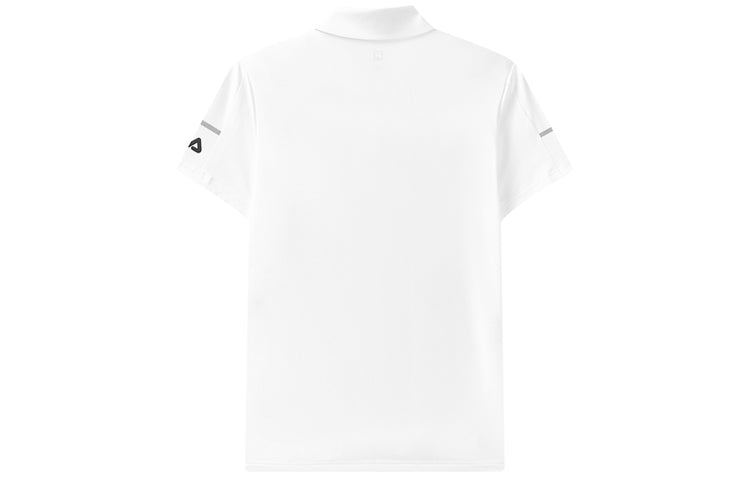 FILA Logo Pattern Loose Short Sleeve polo White A11M121152F-WT