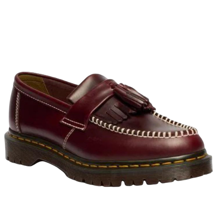 (WMNS) Dr. Martens Adrian Tassel Orleans Leather Loafers 'Cherry Red' 42849600