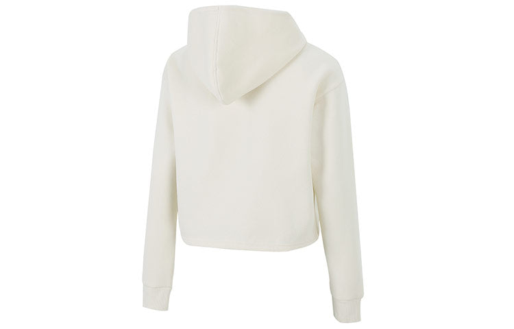 (WMNS) PUMA Essential Metallic Cropped Hoodie 'Beige' 847673-73