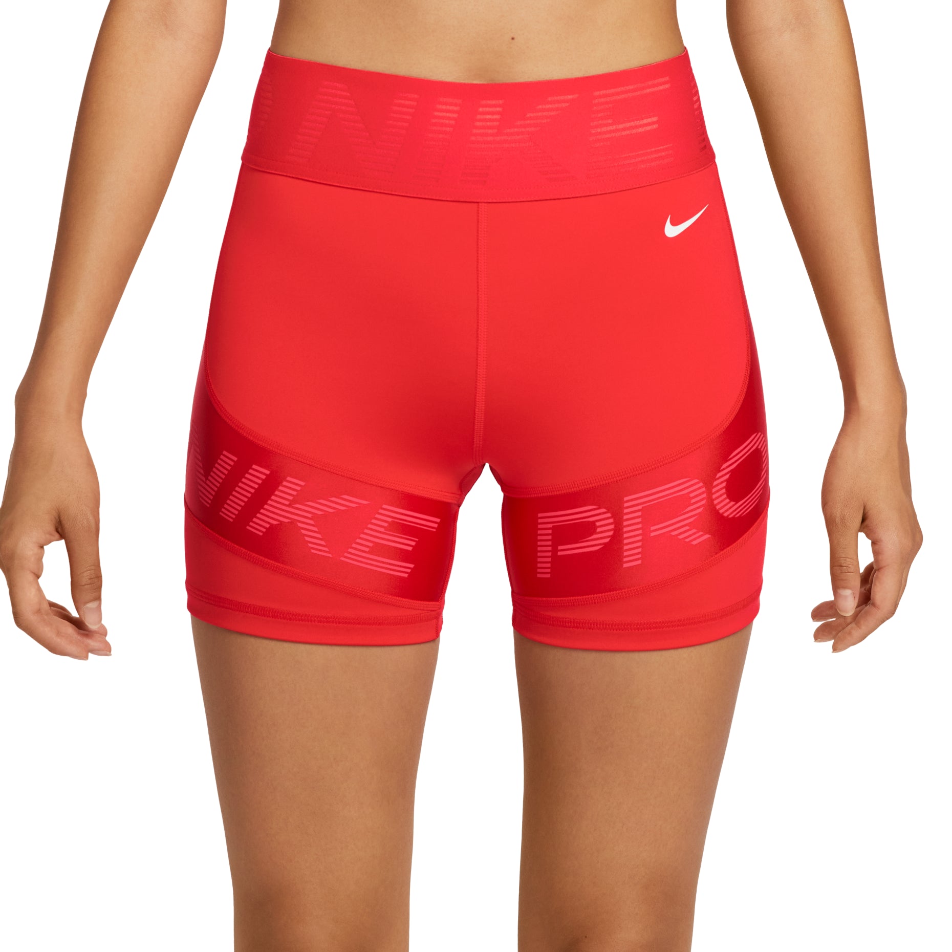 (WMNS) Nike Pro Sculpt Dri-Fit High Waisted Biker Shorts 'Light Crimson' HV2367-633