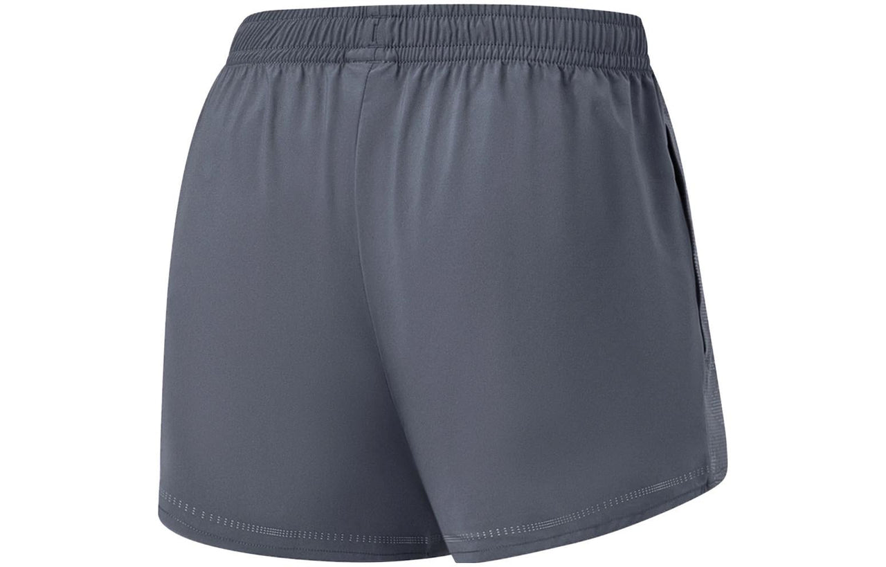 (WMNS) Li-Ning Logo AT DRY Running Shorts 'Dark Grey' AKST478-2