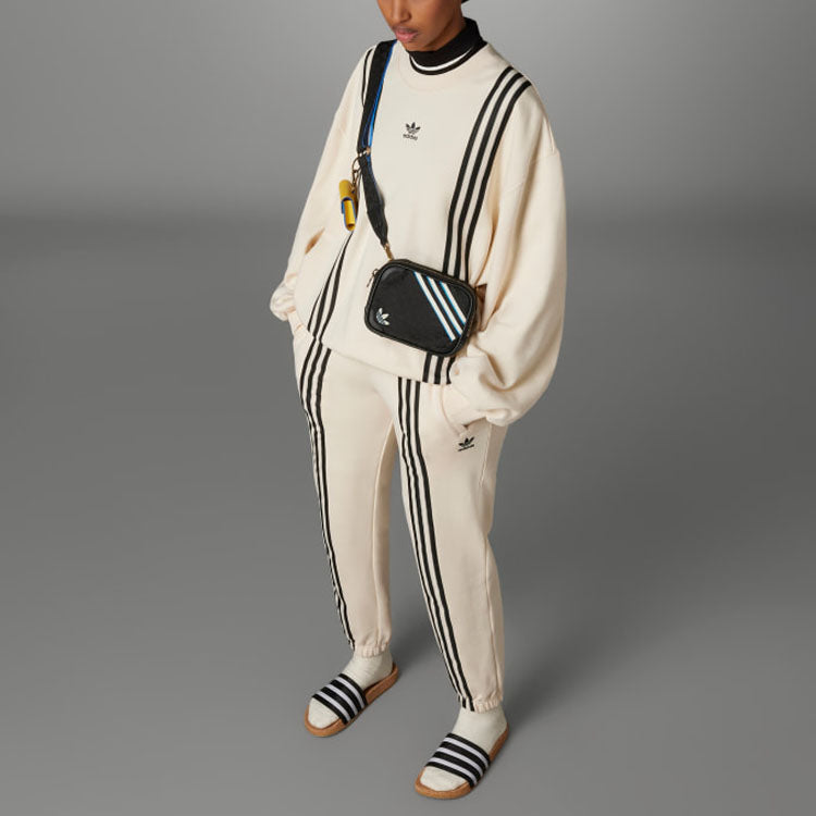 (WMNS) adidas originals SS23 Adicolor 70s 3-Stripes Sweatshirt 'Beige' IK7867