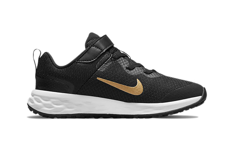 (PS) Nike Revolution 6 'Black Metallic Gold' DD1095-002