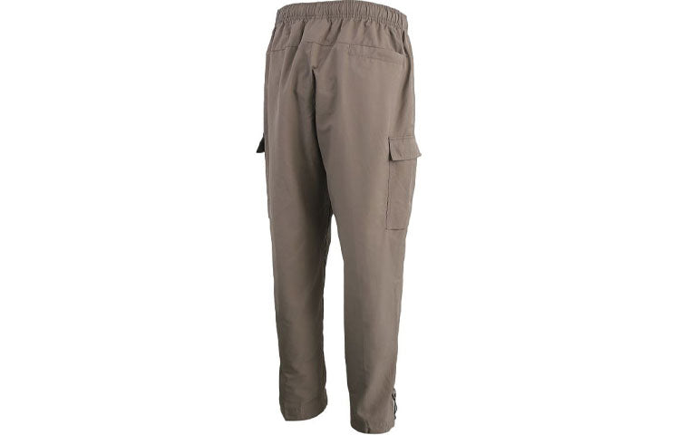 Nike Sportswear Logo Small Label Embroidered Woven Cargo Long Pants Olive Grey Gray CU4326-081