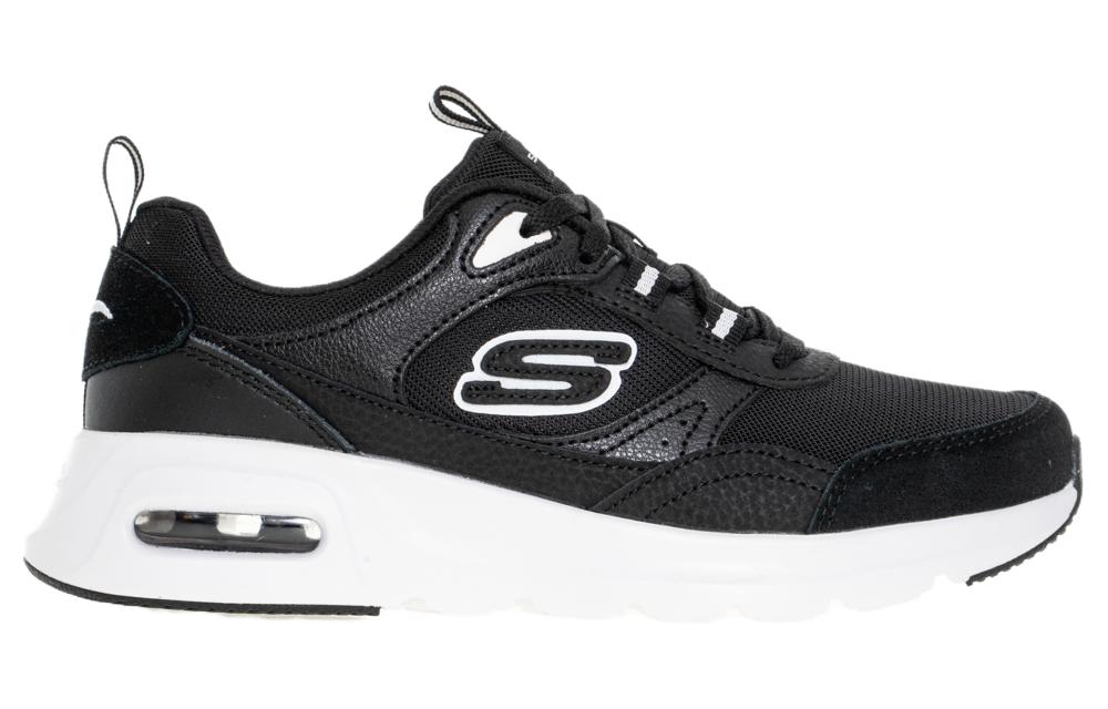 (WMNS) Skechers Skech-Air Court 'Black White' 149947-BKW