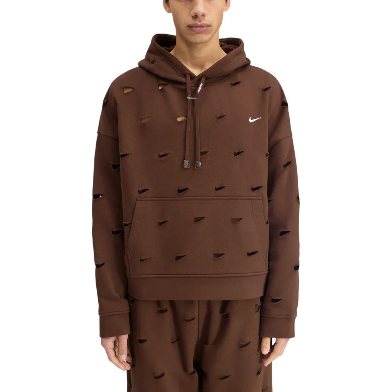 Nike x Jacquemus Swoosh Hoodie (Asia Sizing) 'Cacao Wow' FJ3482-259