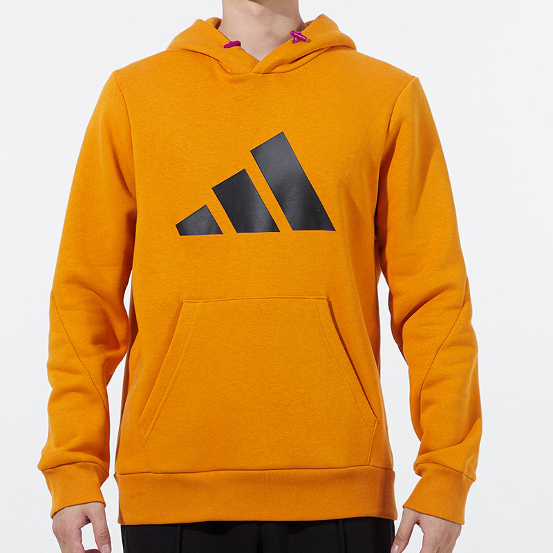 Men's adidas Large Logo Printing Sports Orange H46511