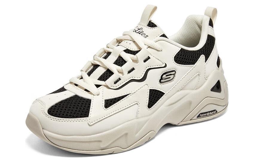 (WMNS) Skechers D'LITES Hyper Burst 'Cream Black' 896178-NTBK