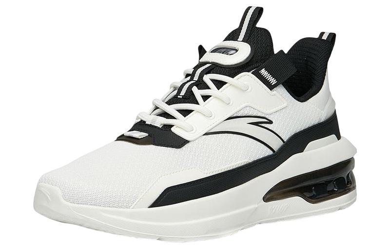 ANTA Life Series Sneakers Leather 'White Black Silver' 912228877-3