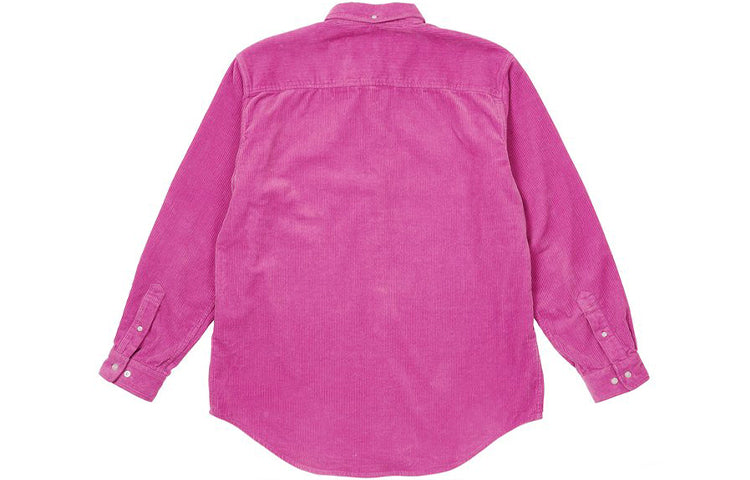 PALACE Toony Small Dragon Embroidered Long Sleeves Shirt Unisex Pink P20SHT017