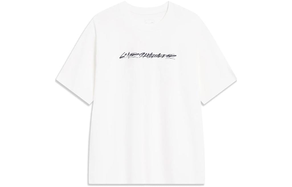 Li-Ning x OG_Slick Skateboarding Short Sleeve T-shirt 'Milk White' AHST475-4