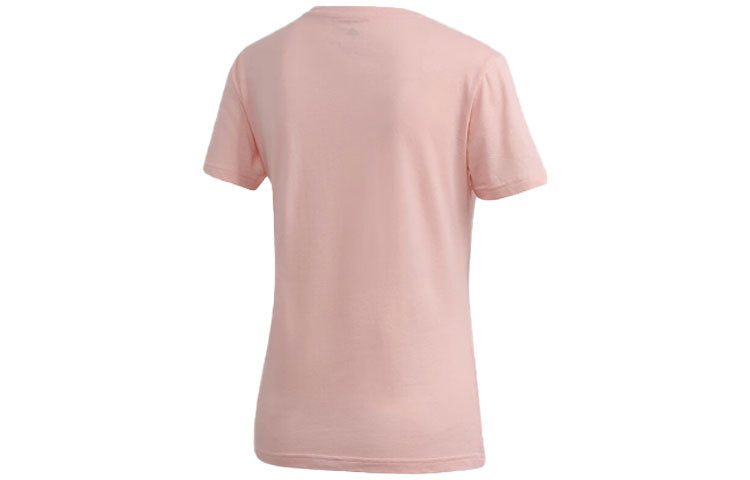 (WMNS) adidas Logo T-shirt 'Pink' FJ5013