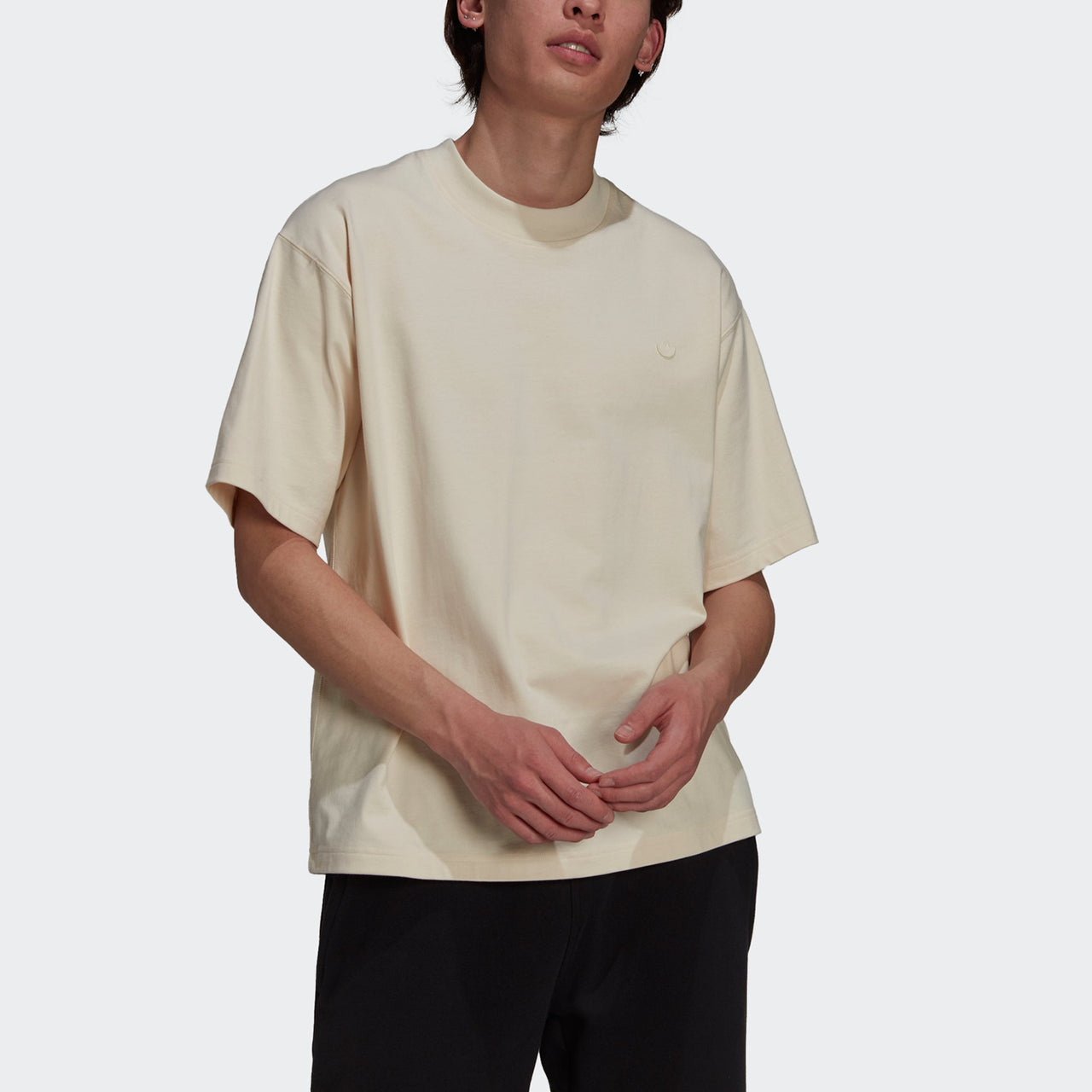 adidas originals C Tee Casual Sports Breathable Short Sleeve Creamy White H62519