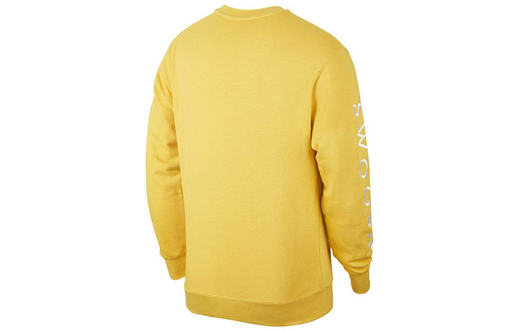 Nike Swoosh Athleisure Casual Sports Pullover Yellow CU4035-761