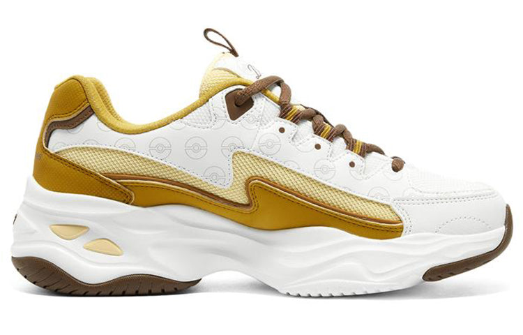 (WMNS) Skechers D'Lites 4.0 'White Yellow' 800004-NAT