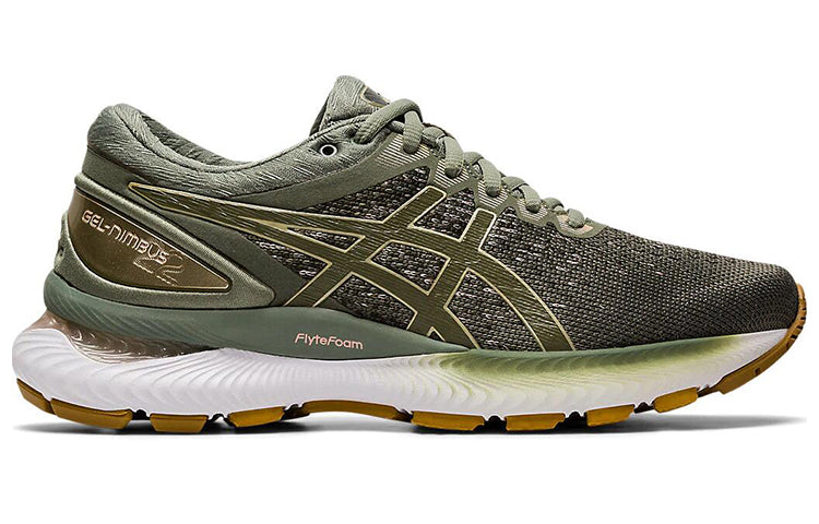 (WMNS) ASICS Gel-Nimbus 22 Knit 'Lichen Green' 1012A678-301