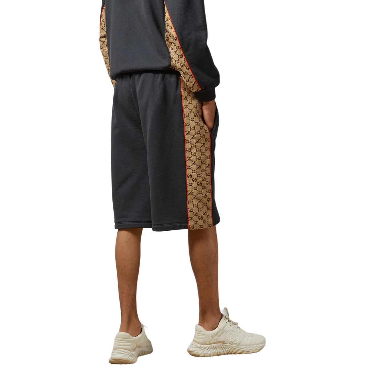 Gucci GG Monogram Panel Shorts 'Dark Grey' 770795-XJF35-1283