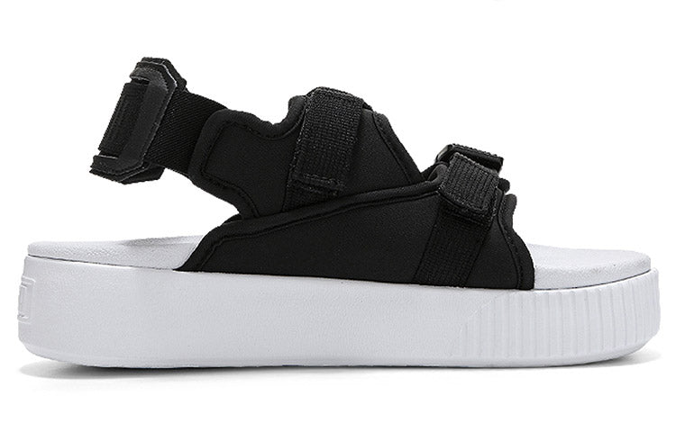 (WMNS) PUMA Platform Slide YLM 19 'Black White' 369424-01