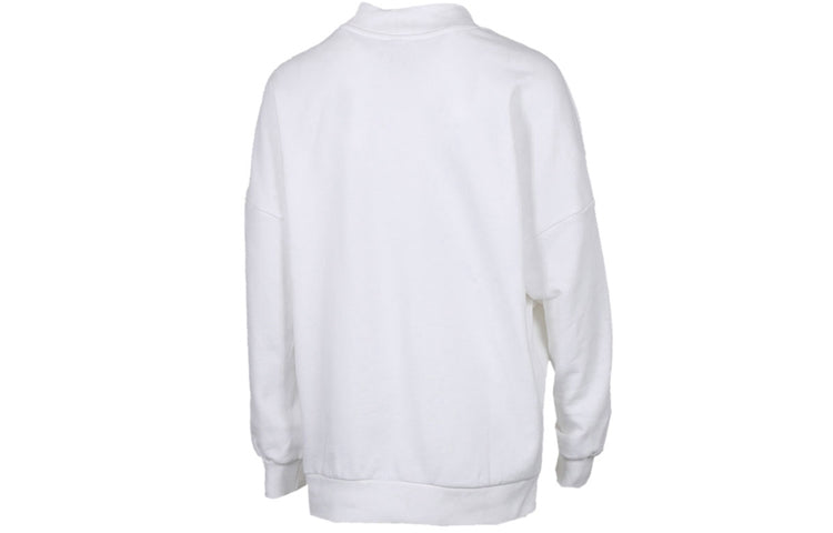 (WMNS) adidas neo Logo Printing Sweatshirt White FU1055