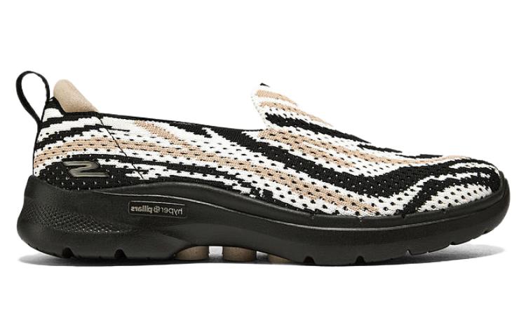 (WMNS) Skechers GO WALK 6 x DVF 'Black White' 124631-ZBA