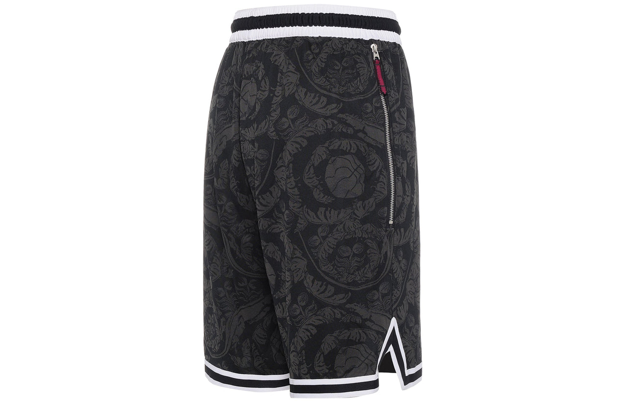 Men's Nike Flowers Full Print Casual Sports Shorts Gray CV1905-011