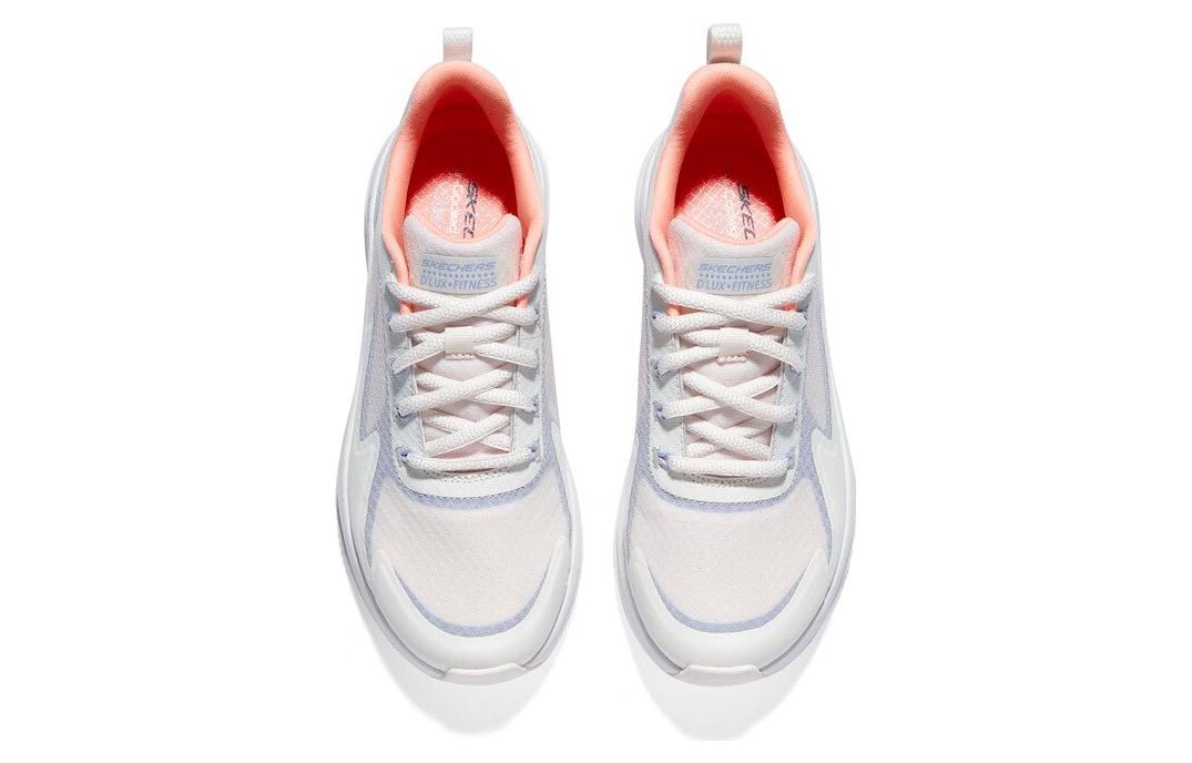 (WMNS) Skechers D'lux Fitness 'White Orange' 149899-LPMT